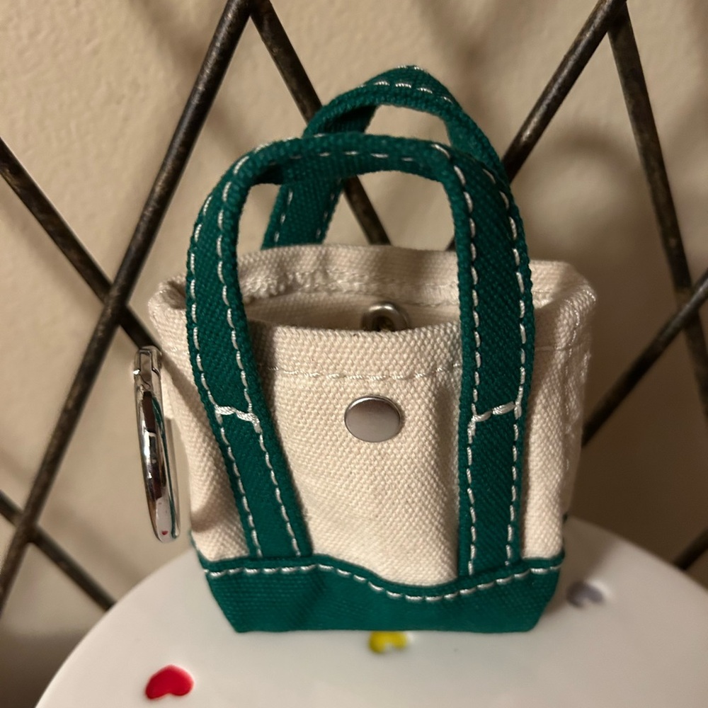 Mini Tote Bag Key Charm/Bag Charm. New